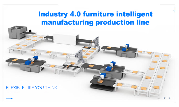 Industry 4.0 furniture intelligent manufacturing production lin